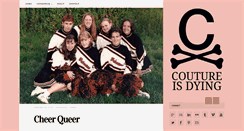 Desktop Screenshot of coutureisdying.com