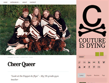 Tablet Screenshot of coutureisdying.com
